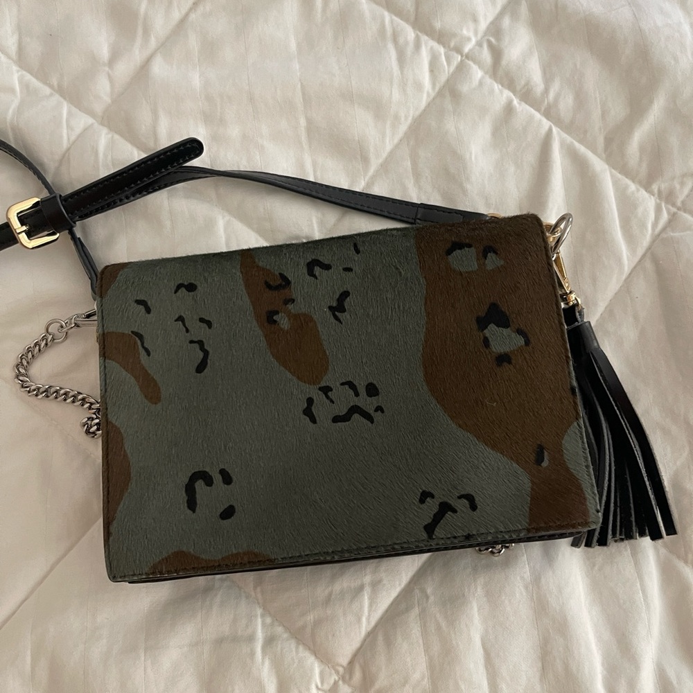 Allsaints Real Fur Crossbody Bag